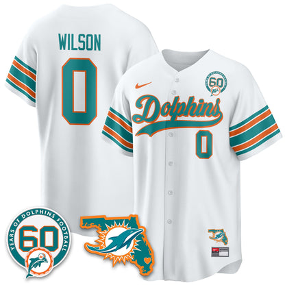 MIA 60th Season Vapor Limited Baseball Jersey - All Stitched