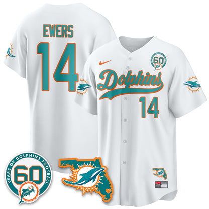 MIA 60th Season Vapor Limited Baseball Jersey - All Stitched