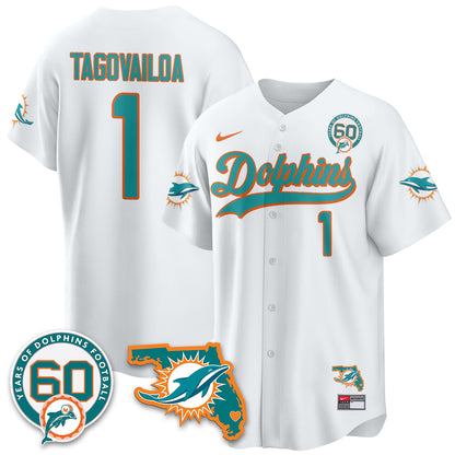 MIA 60th Season Vapor Limited Baseball Jersey - All Stitched