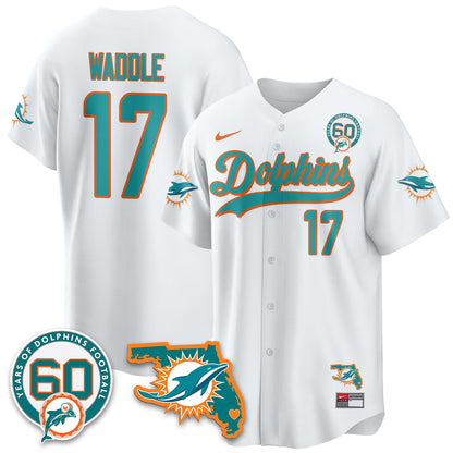 MIA 60th Season Vapor Limited Baseball Jersey - All Stitched