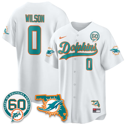 MIA 60th Season Vapor Limited Baseball Jersey - All Stitched