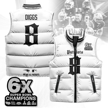 NE 6-Time Champions Gothic Unisex Puffer Vest