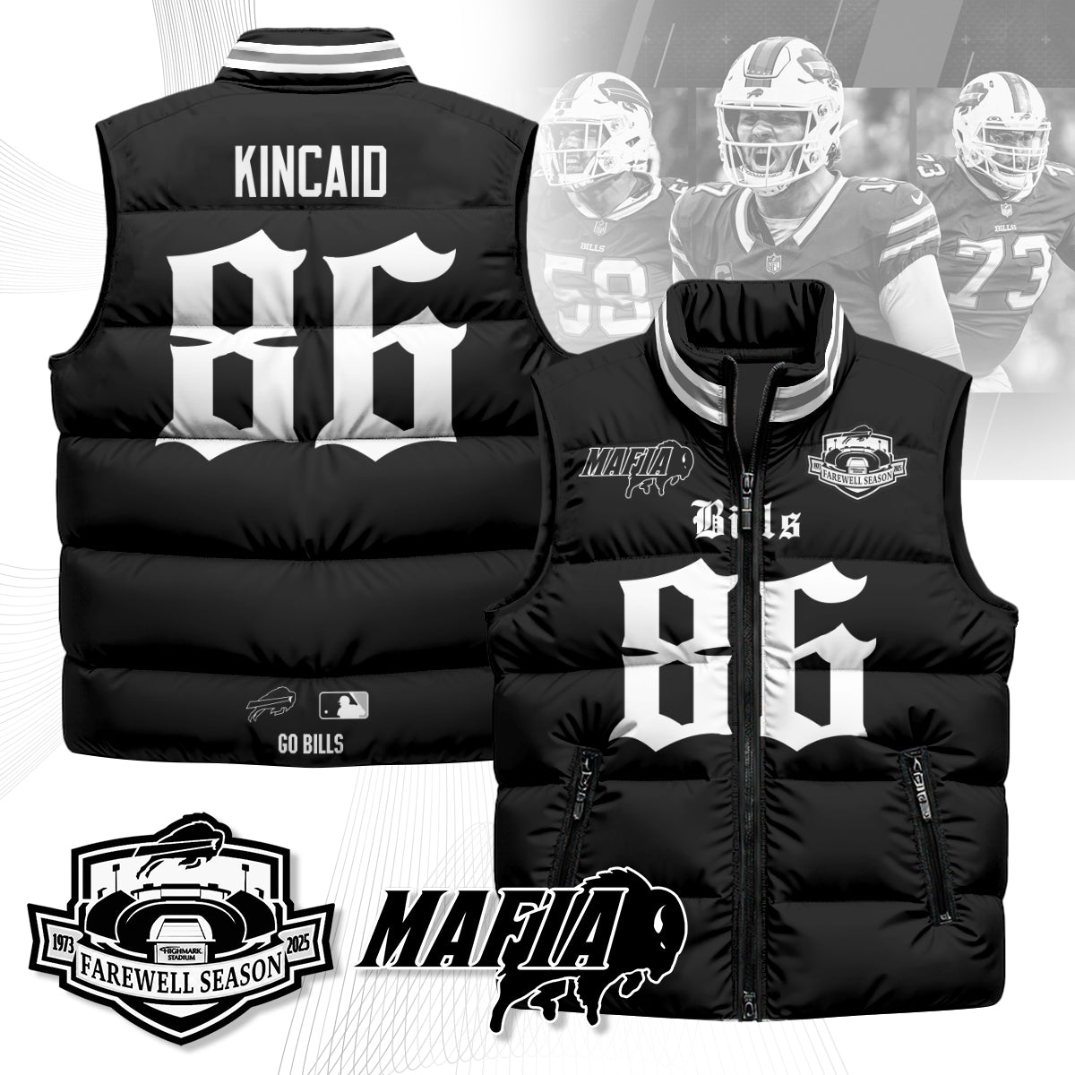 BUF Gothic Farewell Highmark Unisex Puffer Vest