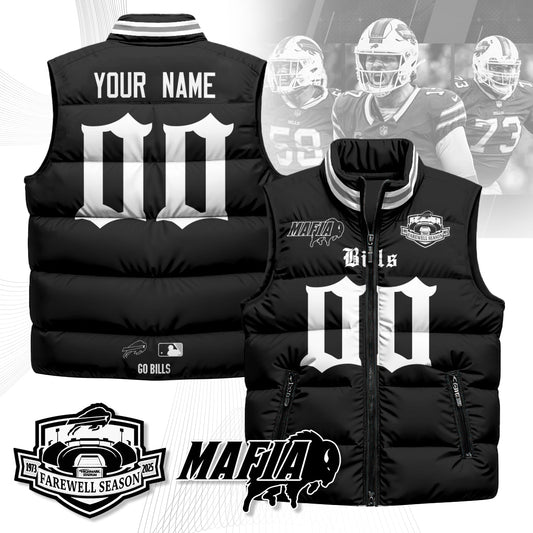 Custom BUF Gothic Farewell Highmark Unisex Puffer Vest