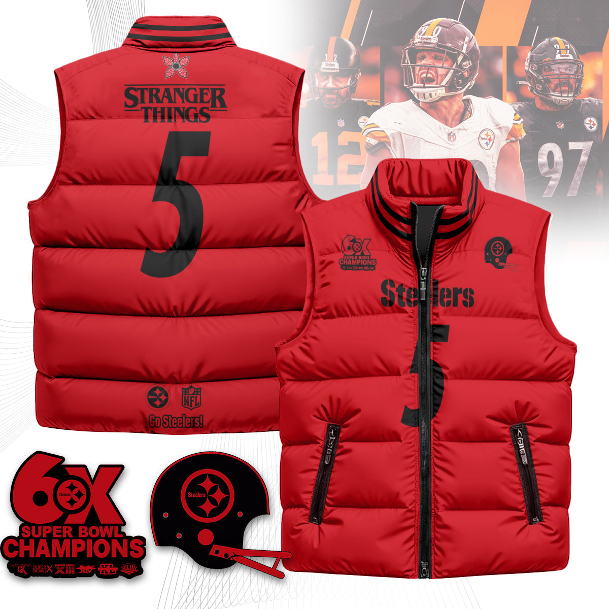 PIT 'Stranger Things Edition' Unisex Puffer Vest