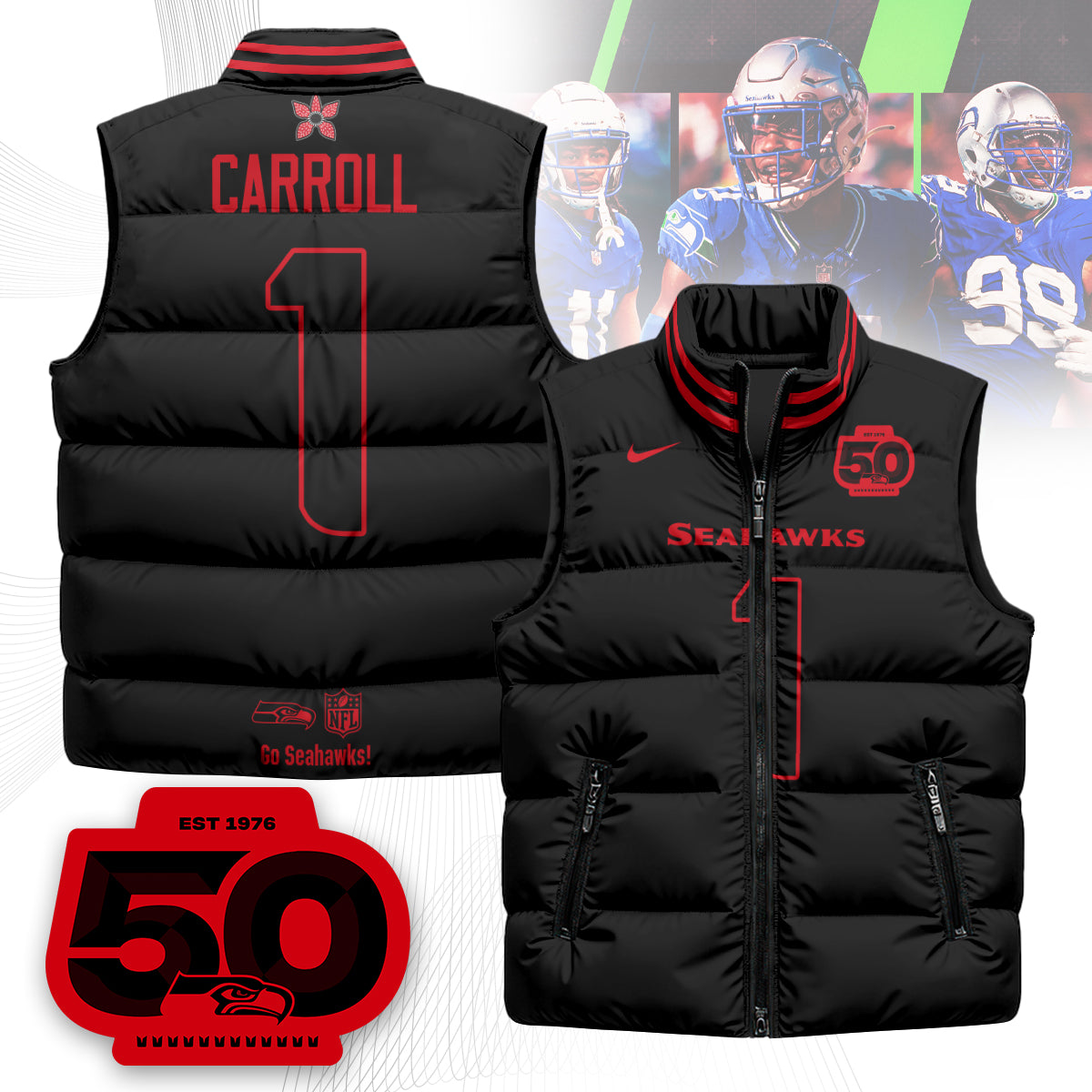 SEA 'Stranger Things Edition' Unisex Puffer Vest