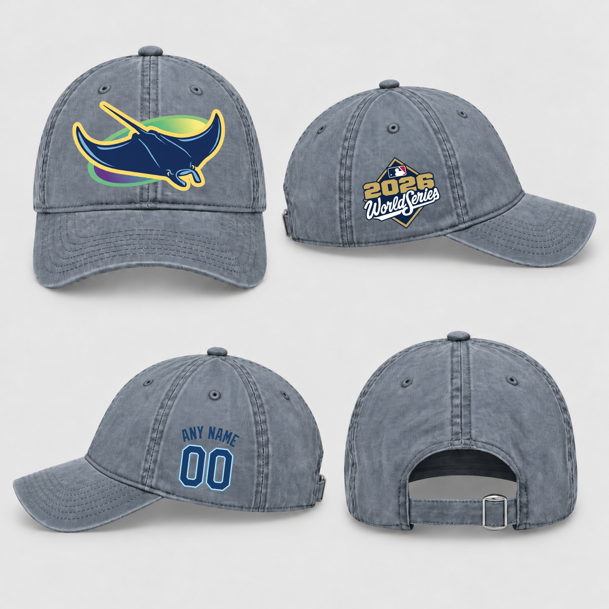 TBR American League Champions Personalized Wash Hat - Printed V2