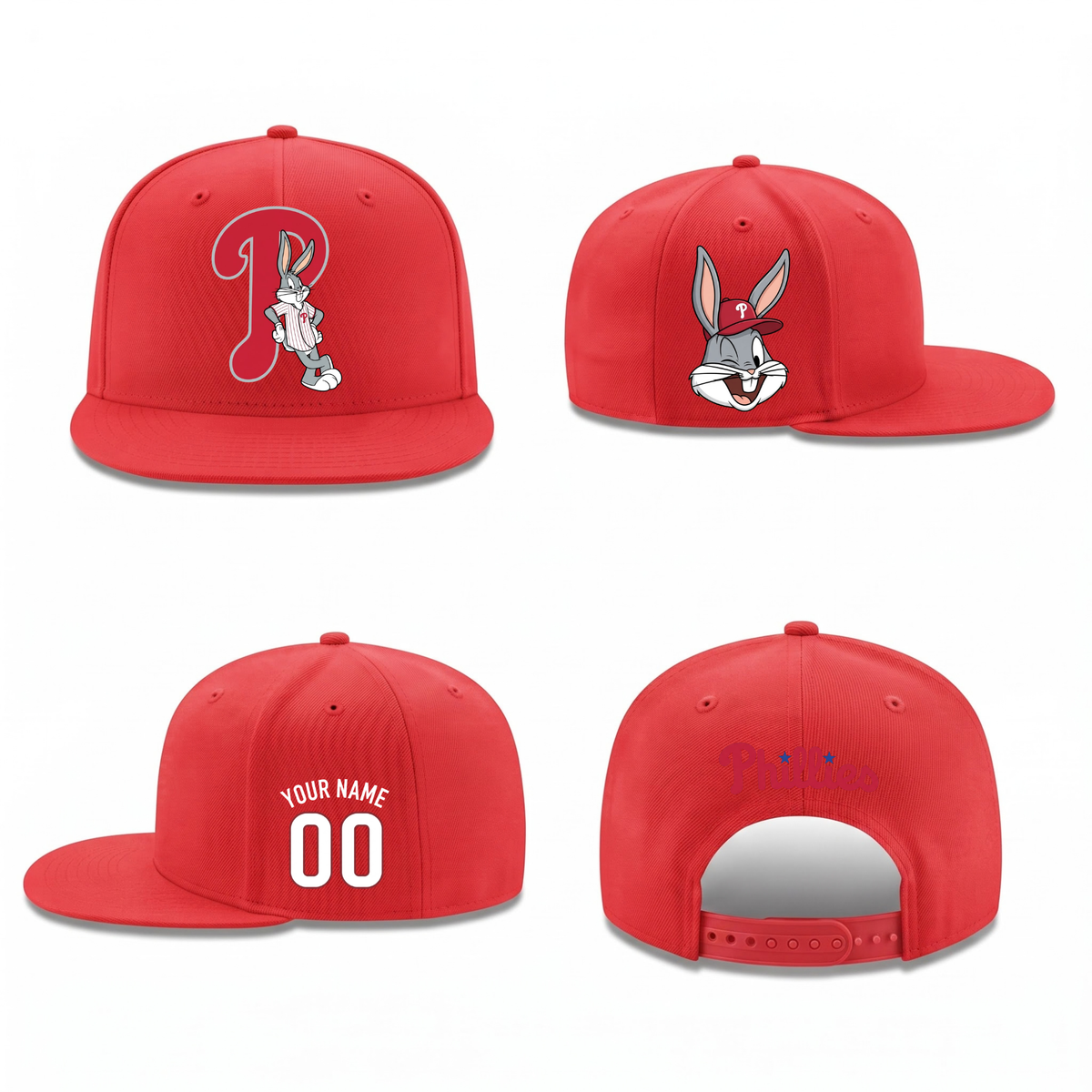 PHI x Bunny Personalized Snapback Cap - Printed