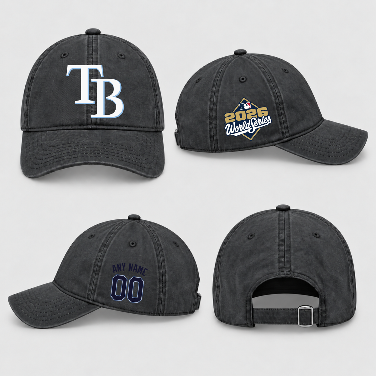 TBR American League Champions Personalized Wash Hat - Printed V3