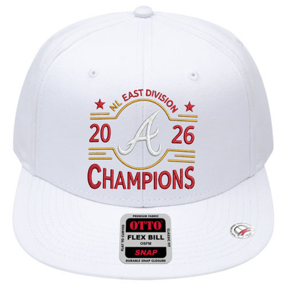 ATL 2026 NL East Division Champions Snapback Cap - Embroidered