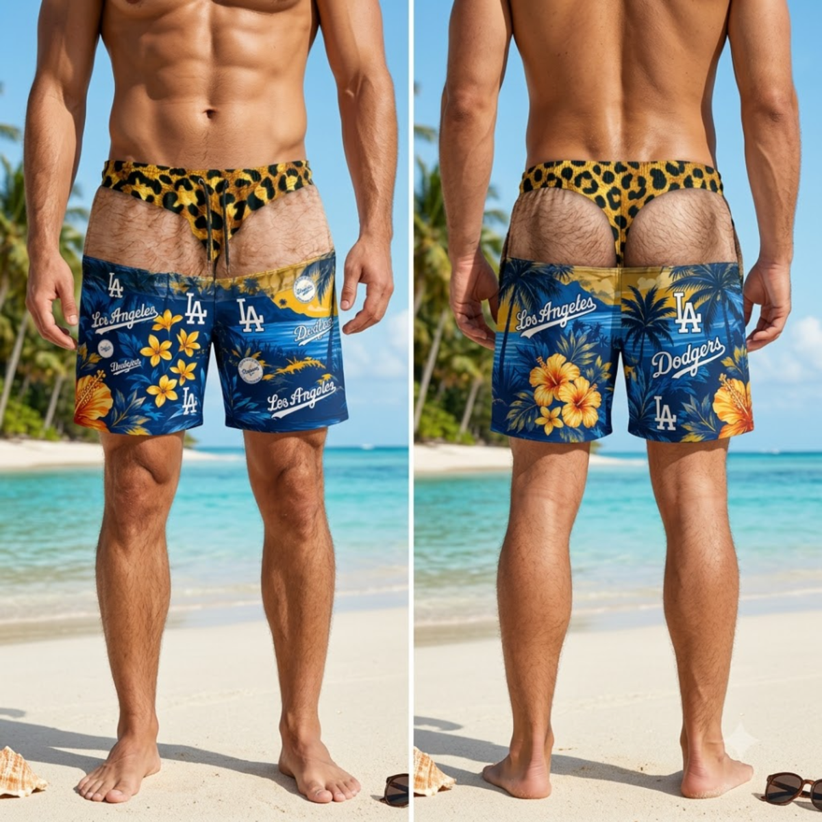LAD Effect Body Funny Custom Beach Short - Printed