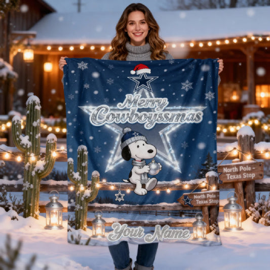 DAL x SNP | Premium Christmas Fleece Blanket & Throw Pillow