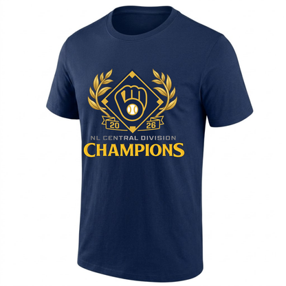 MIL 2026 NL CENTRAL CHAMPS One Side T-Shirt - Printed V4