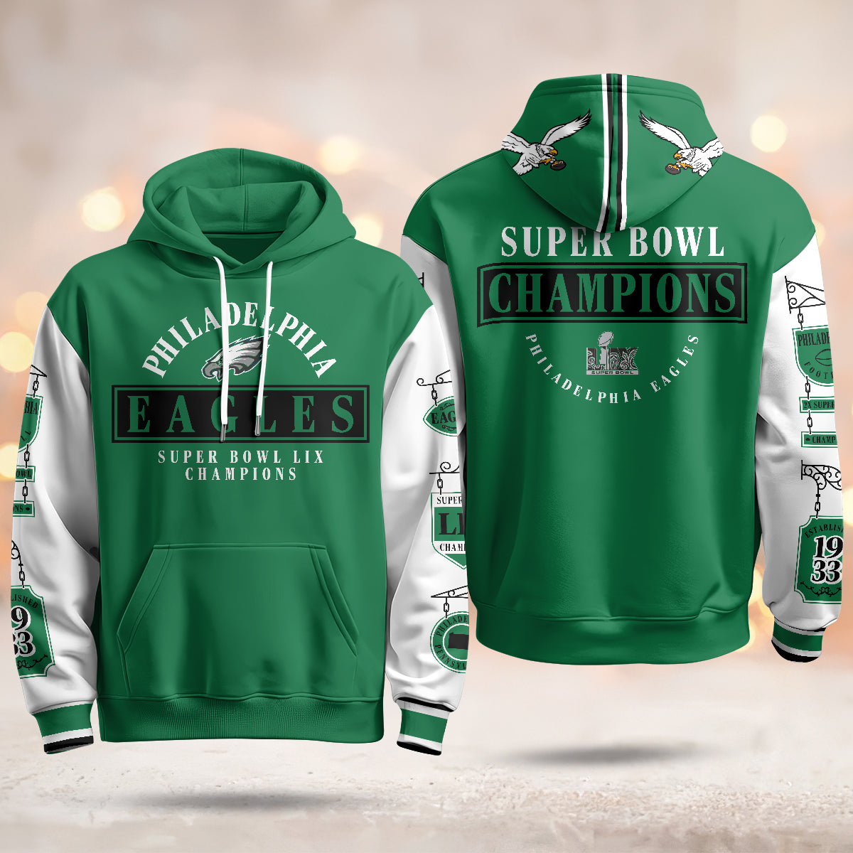 Philadelphia Eagles Super Bowl LIX Champions Hoodie