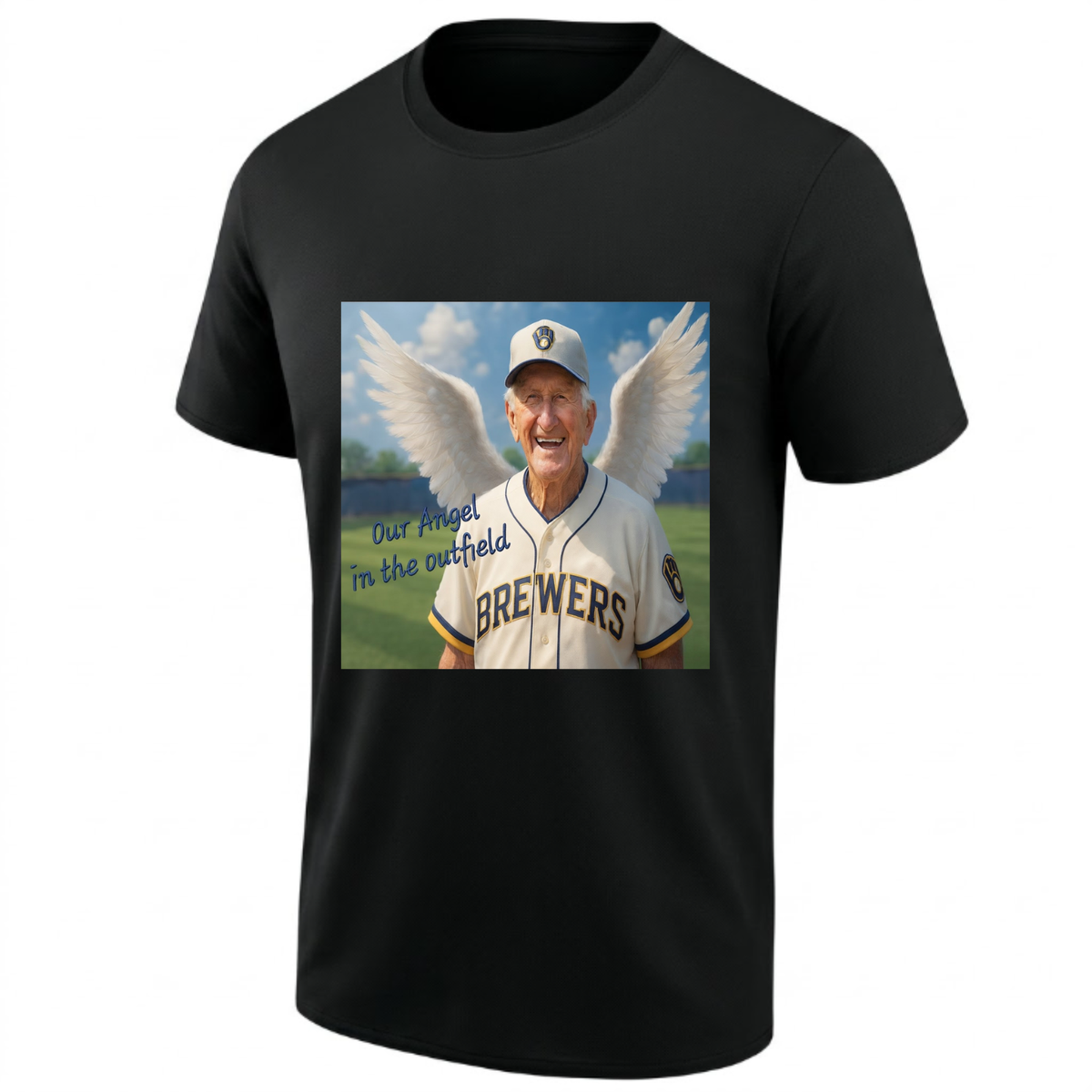 MIL Our Angel Bob Uecker One Side T-Shirt - Printed