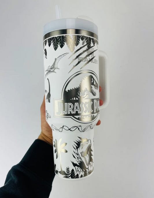 Jurassic Park Dinosaurs Engraved 40 Oz Tumbler - 406TTTB042