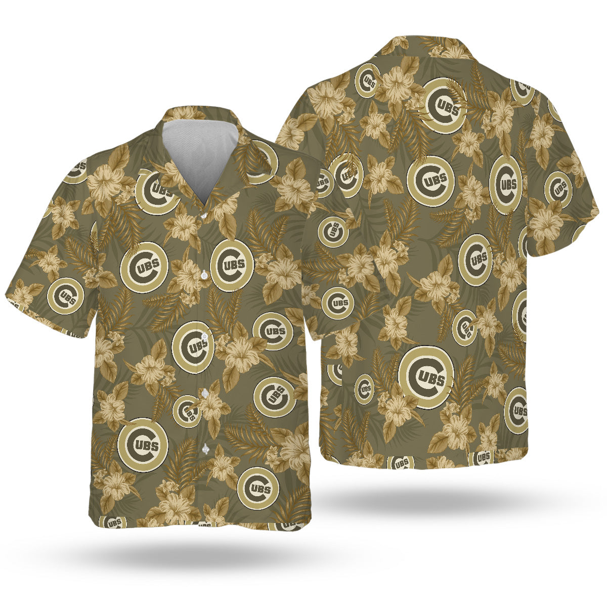 CHC Special Armed Forces Hawaiian Design Button Shirt
