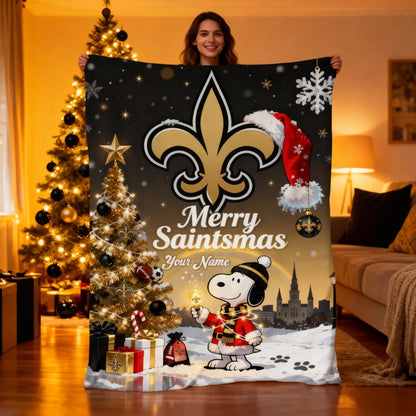 NO x SNP | Premium Christmas Fleece Blanket & Throw Pillow