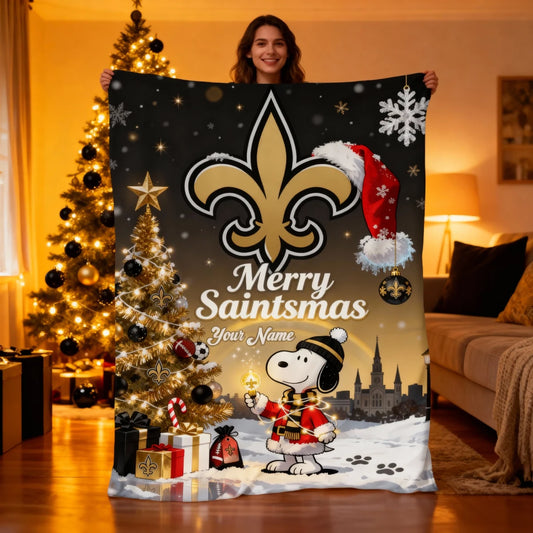 NO x SNP | Premium Christmas Fleece Blanket & Throw Pillow