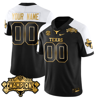 TEX Football Vapor Limited Gold Custom Jersey - Citrus Bowl Champions