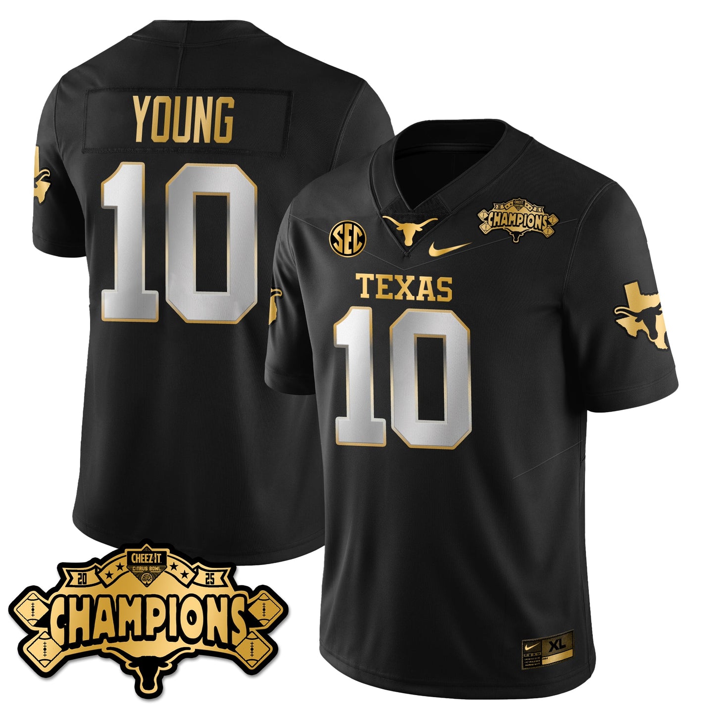 TEX Football Vapor Limited Gold Jersey - Citrus Bowl Champions