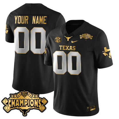 TEX Football Vapor Limited Gold Custom Jersey - Citrus Bowl Champions