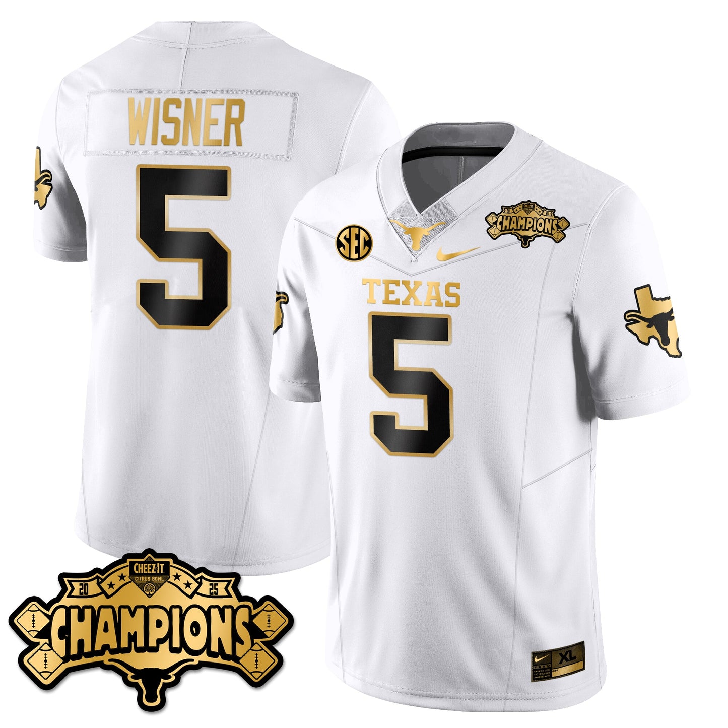 TEX Football Vapor Limited Gold Jersey - Citrus Bowl Champions