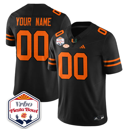 Custom MIA Football Vapor Limited Jersey - Vrbo Fiesta Bowl