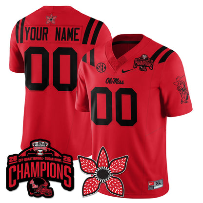 OM Stranger Things Vapor Limited Custom Jersey - Allstate Sugar Bowl Champions - All Stitched