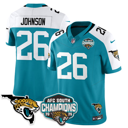 JAX AFC South Division Champions Vapor Limited Jersey - All Stitched