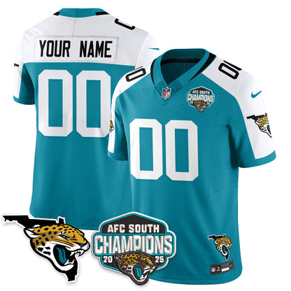 JAX AFC South Division Champions Vapor Limited Jersey - All Stitched