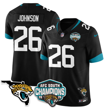 JAX AFC South Division Champions Vapor Limited Jersey - All Stitched