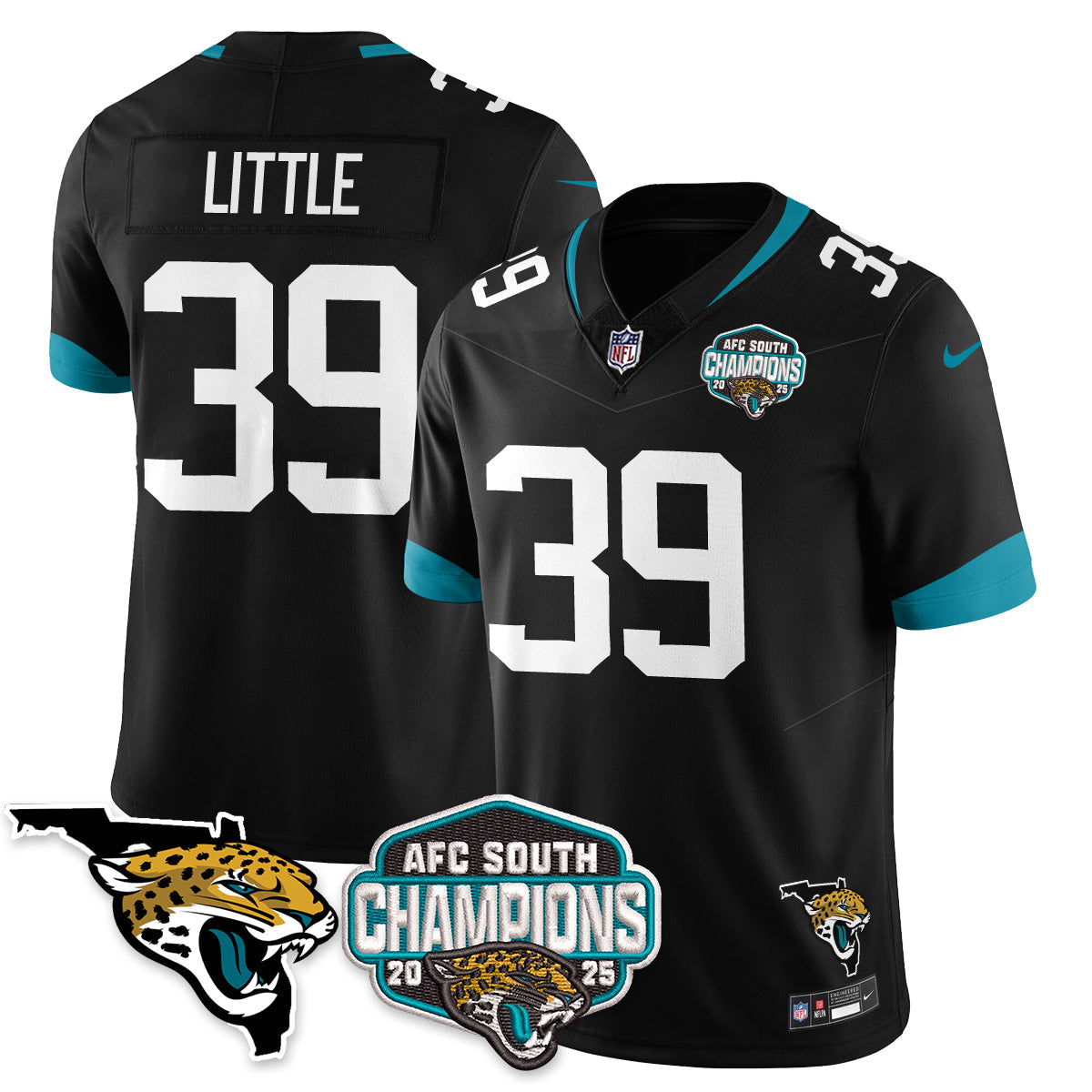 JAX AFC South Division Champions Vapor Limited Jersey - All Stitched