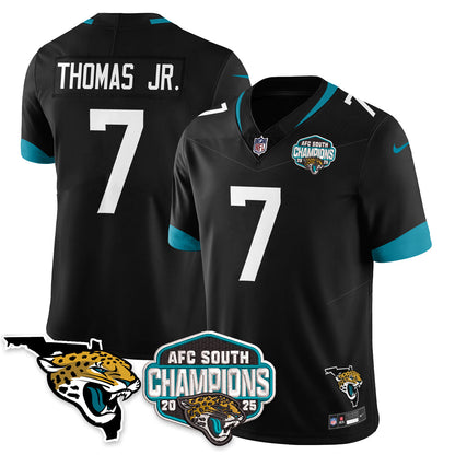 JAX AFC South Division Champions Vapor Limited Jersey - All Stitched