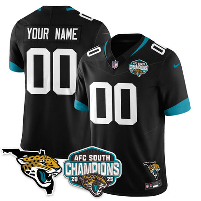 Custom JAX AFC South Division Champions Vapor Limited Jersey - All Stitched