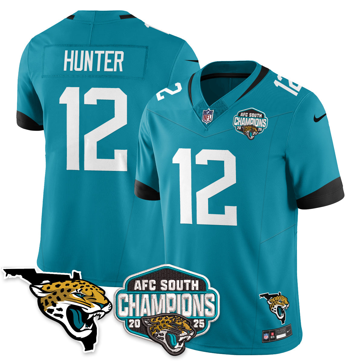 JAX AFC South Division Champions Vapor Limited Jersey - All Stitched