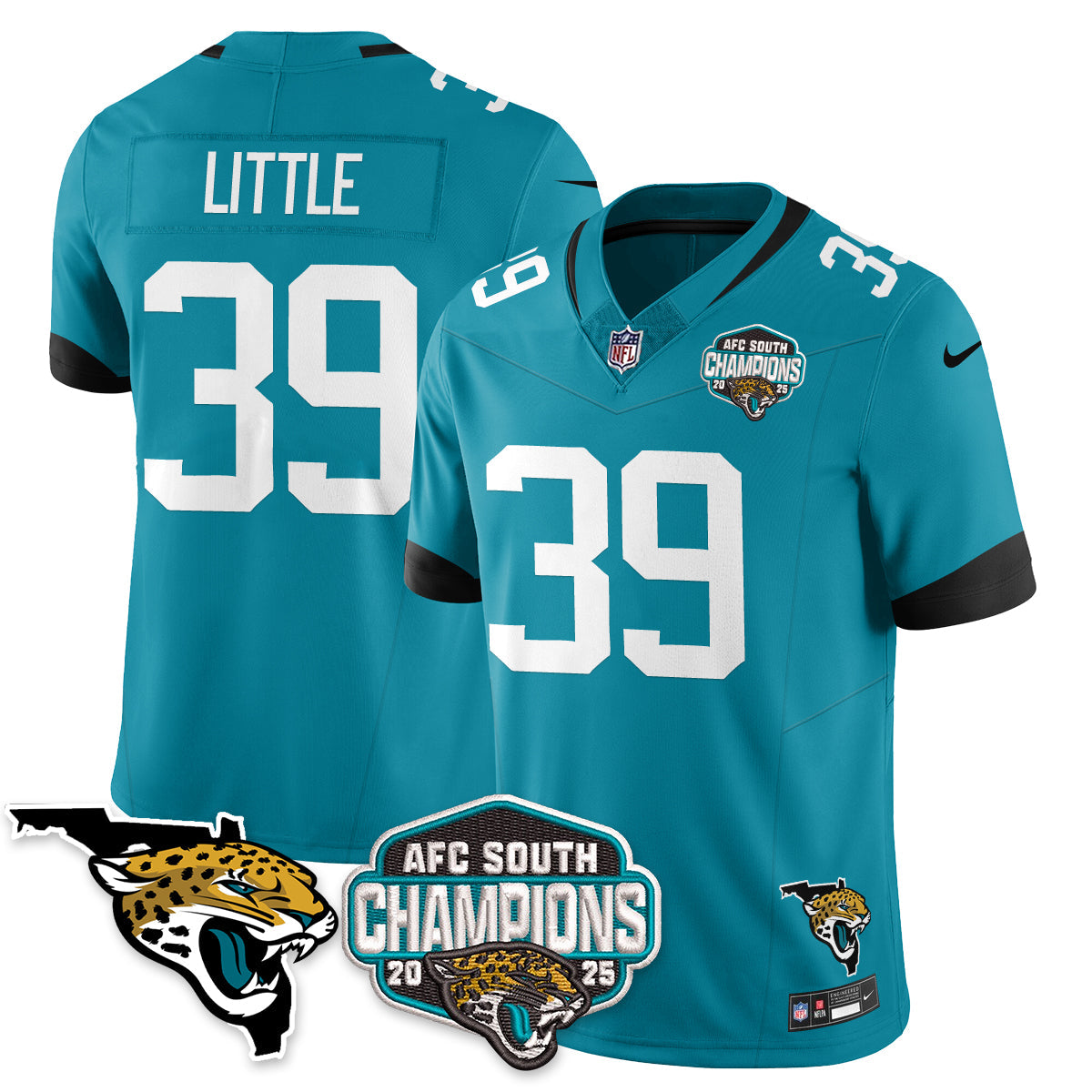JAX AFC South Division Champions Vapor Limited Jersey - All Stitched