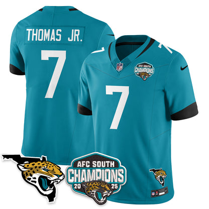 JAX AFC South Division Champions Vapor Limited Jersey - All Stitched