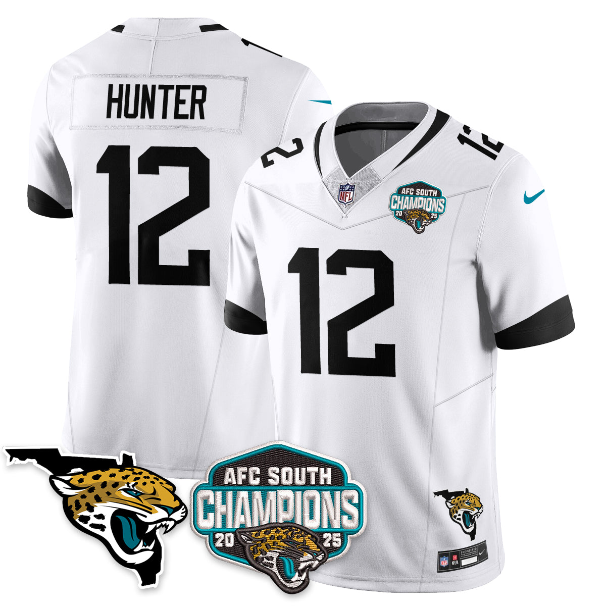 JAX AFC South Division Champions Vapor Limited Jersey - All Stitched