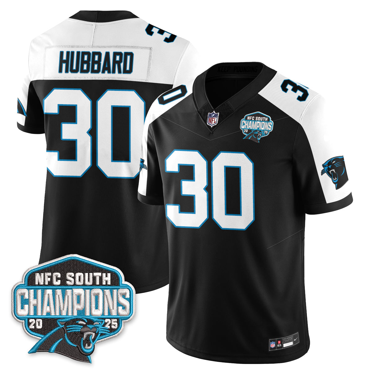 CAR NFC South Division Champions Vapor Limited Jersey - All Stitched