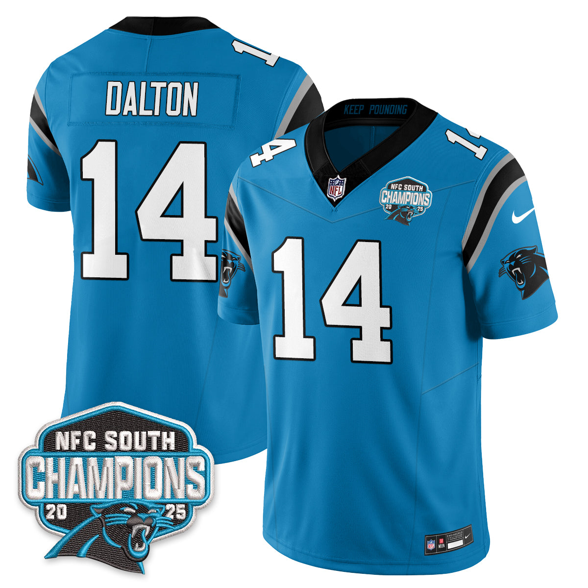 CAR NFC South Division Champions Vapor Limited Jersey - All Stitched