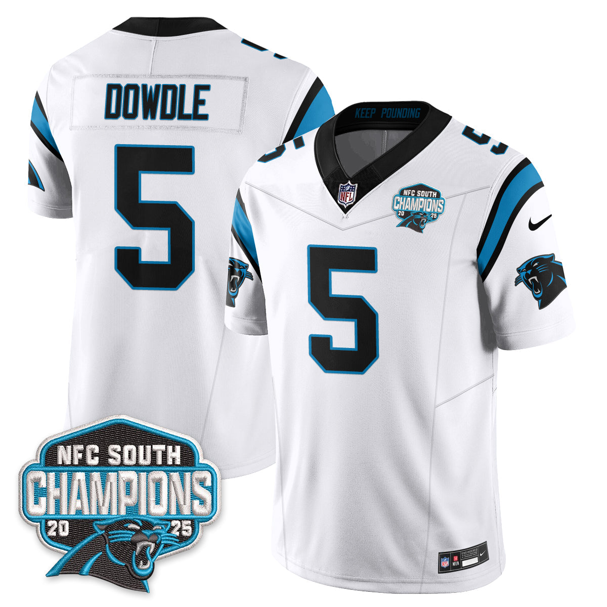 CAR NFC South Division Champions Vapor Limited Jersey - All Stitched