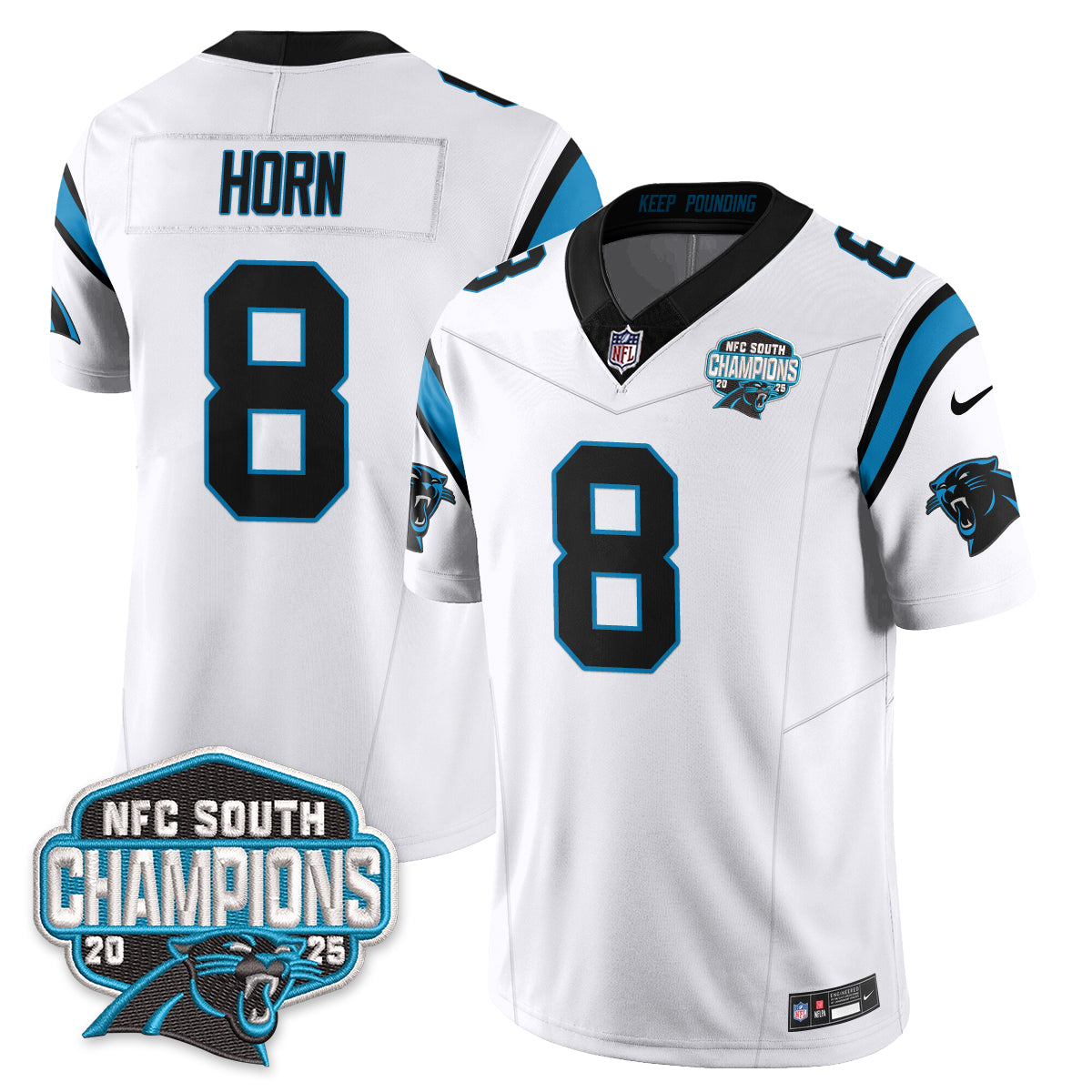CAR NFC South Division Champions Vapor Limited Jersey - All Stitched