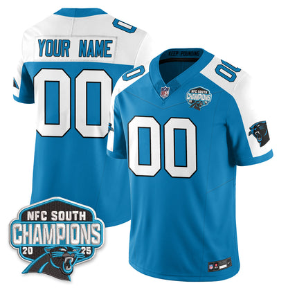 CAR NFC South Division Champions Vapor Limited Custom Jersey - All Stitched