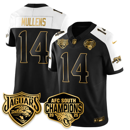 JAX AFC South Division Champions Vapor Limited Gold Jersey - All Stitched