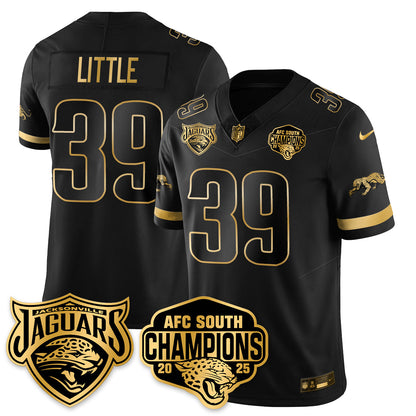 JAX AFC South Division Champions Vapor Limited Gold Jersey - All Stitched