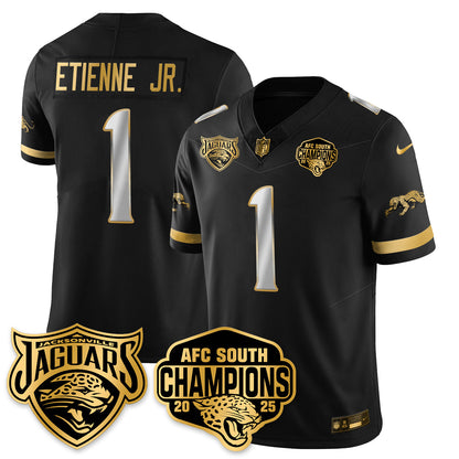 JAX AFC South Division Champions Vapor Limited Gold Jersey - All Stitched