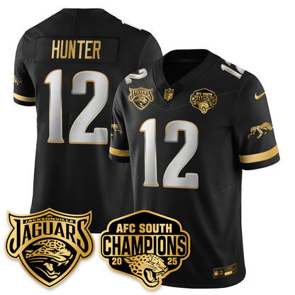 JAX AFC South Division Champions Vapor Limited Gold Jersey - All Stitched