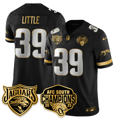 JAX AFC South Division Champions Vapor Limited Gold Jersey - All Stitched