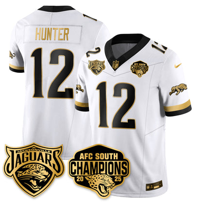 JAX AFC South Division Champions Vapor Limited Gold Jersey - All Stitched